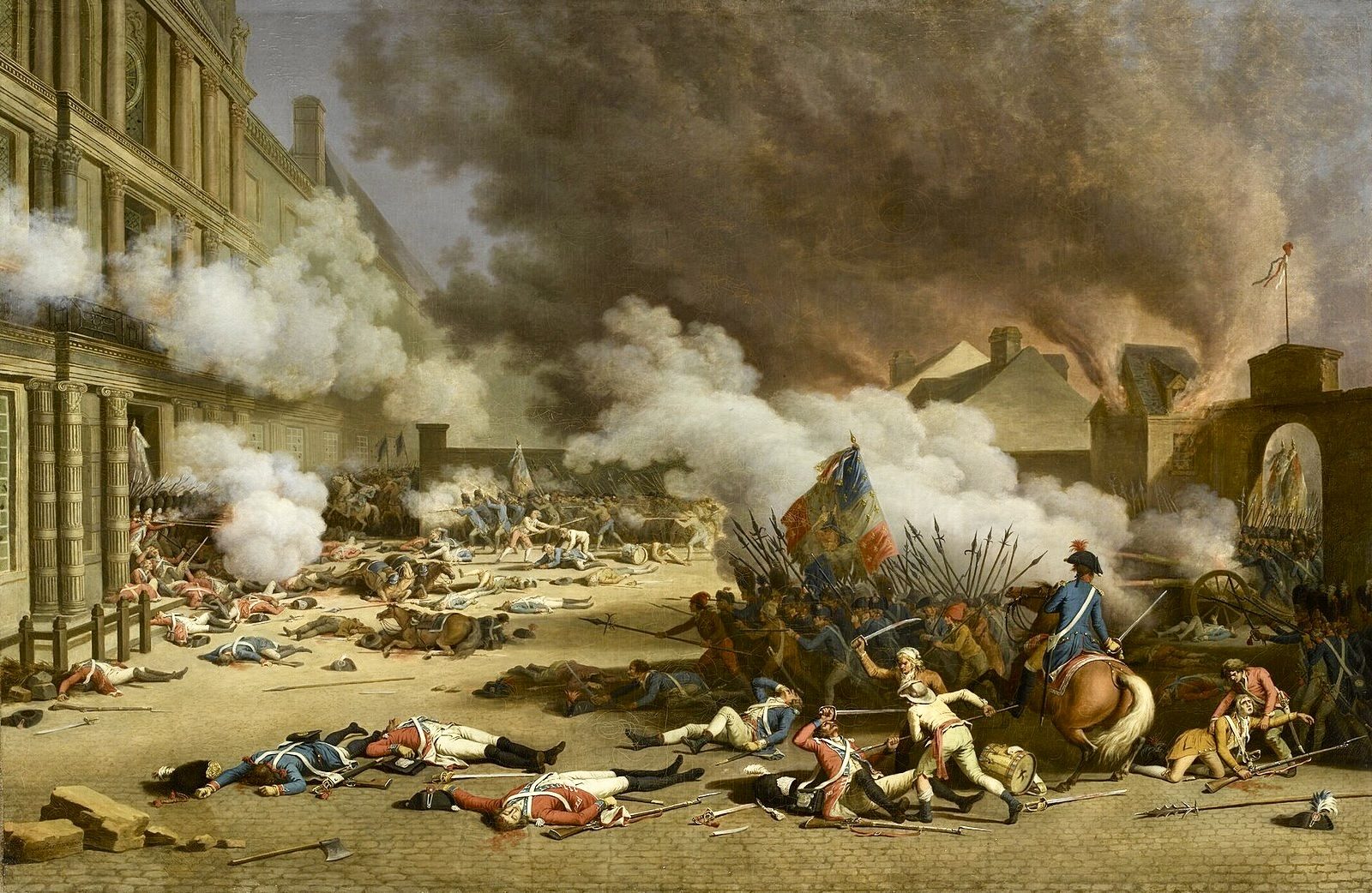 1792年8月10日のテュイルリー宮殿襲撃を描いた絵画